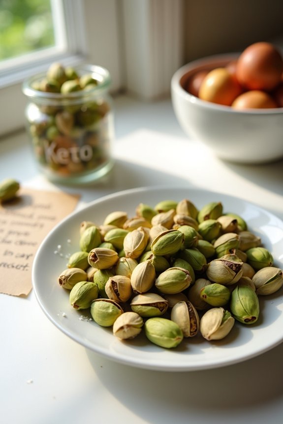 keto friendly pistachio portioning options