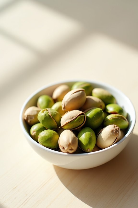 one ounce pistachios four carbs