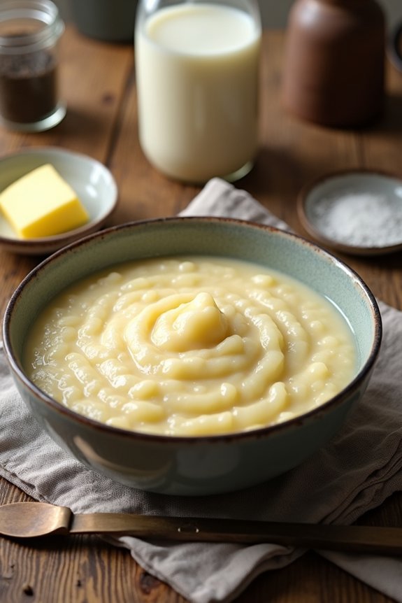 plain grits can become dairy based