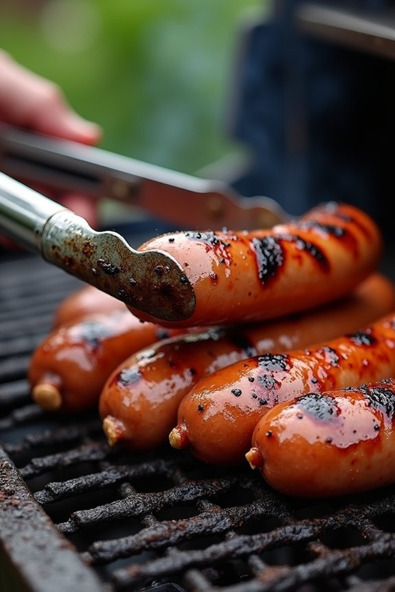 protect casings use tongs steady heat