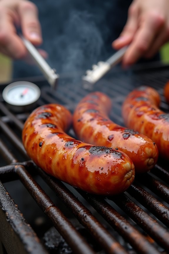 sausages 165 f rest time