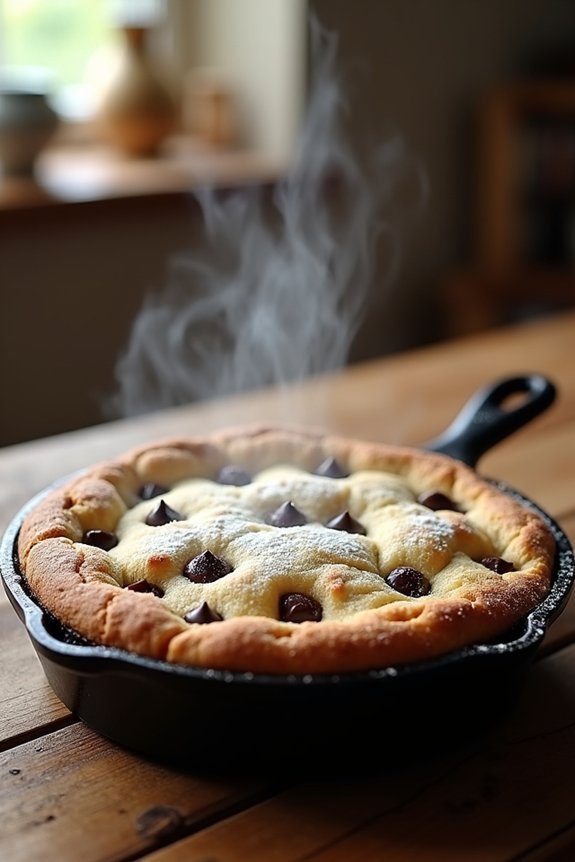 5 Easy Desserts to Make Tonight 4 skillet chocolate chip cookie for two