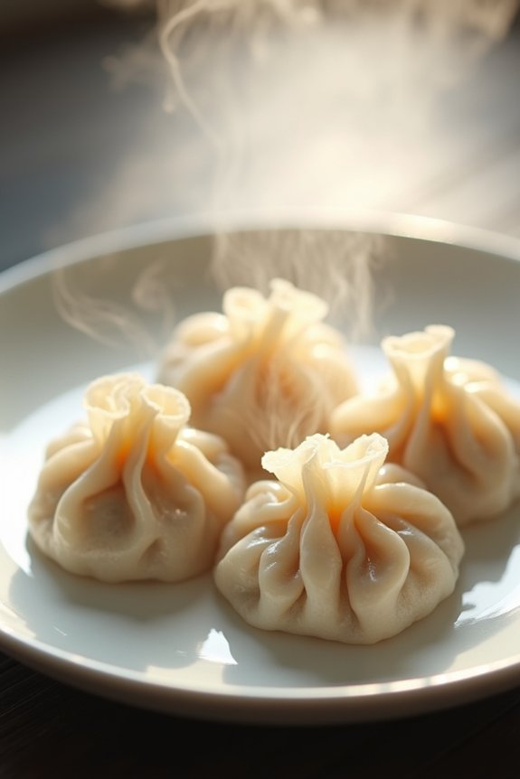 steamed dumplings 2 5g protein 1 7g fat